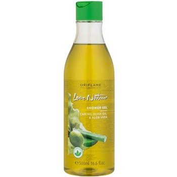 Oriflame Love Nature sprchový gel Caring Olive Oil And Aloe Vera 500 ml