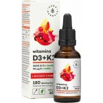 Aura Herbals Kapky s vitamínem D3 2000 IU + K2 + extrakt z kurkumy 30 ml – Hledejceny.cz