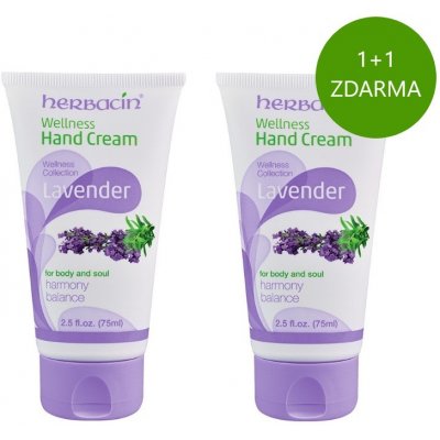 Herbacin wellness krém na ruce Levandule 2 x 75 ml dárková sada – Hledejceny.cz