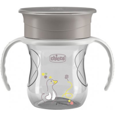 CHICCO Hrneček 360 Perfect X s držadly 200 ml šedý – Hledejceny.cz