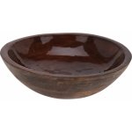 Koopman Miska z tmavého mangového dřeva smalt povrch pr. 23,5 x 7 cm, 1 ks – Hledejceny.cz