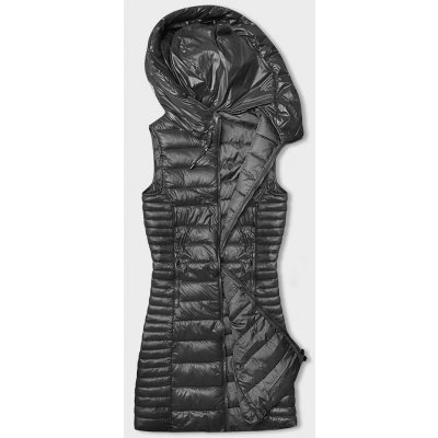 Prošívaná vesta kapucí 16M9113-105 šedá – Zboží Mobilmania