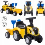 Baby Mix traktor s vlečkou a nářadím New Holland žluté – Zboží Dáma