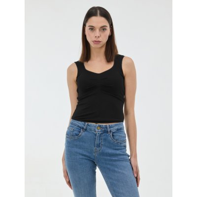 Orsay Černé dámské tílko s řasením – Zboží Dáma