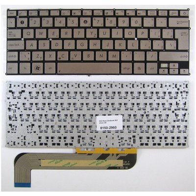 slovenská klávesnice Asus Zenbook UX21 stříbrná SK - no frame – Zboží Mobilmania