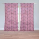 Záclony Pletení ve fuchsiové barvě: 2 ks - 150x250 cm - Sablio – Hledejceny.cz