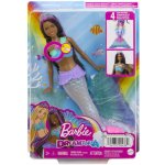 Barbie Blikající mořská panna brunetka – Zboží Mobilmania