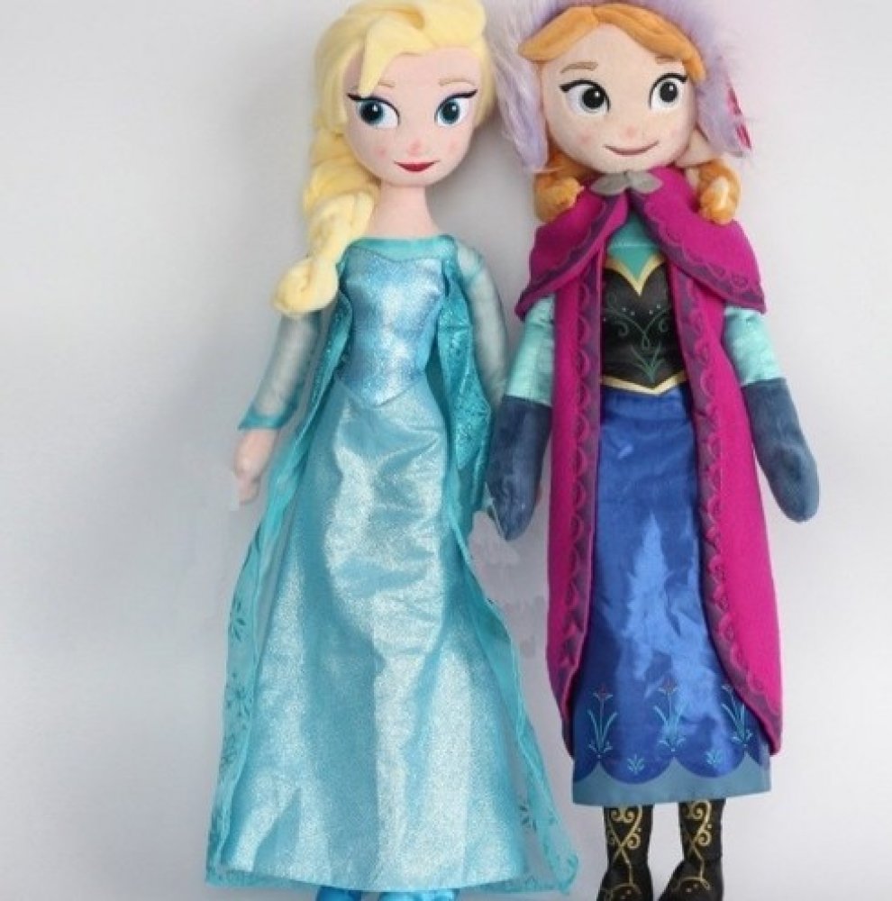 Disney plyšové postavičky z "Ledového království" 2 ks Elsa + Anna 50 cm |  Srovnanicen.cz