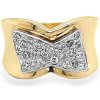 Prsteny Beny Jewellery Prsten z Kombinovaného Zlata se Zirkony k1140201