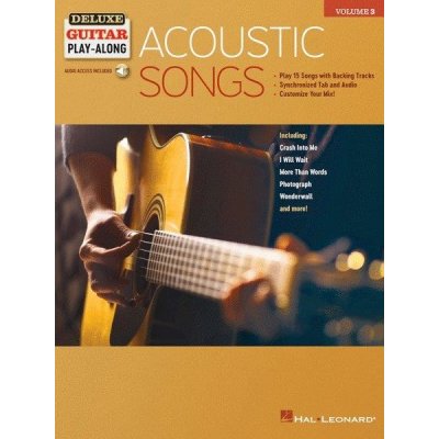 Deluxe Guitar Play-Along Acoustic Songs noty, tabulatury na kytaru + audio & software – Hledejceny.cz