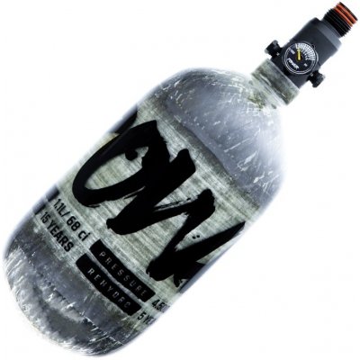 PowAir PowAir HPA lahev CARBON Series 68ci 1,1 l 4500 PSI Šedá – Zboží Dáma