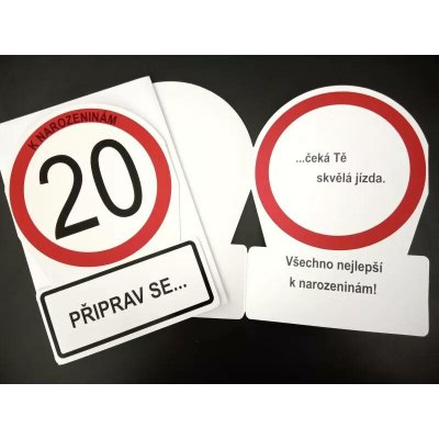ALBI Přání k narozeninám - dopravní značka 20 – Hledejceny.cz