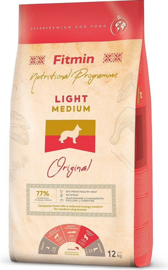 Fitmin Dog Medium Light 2 x 12 kg