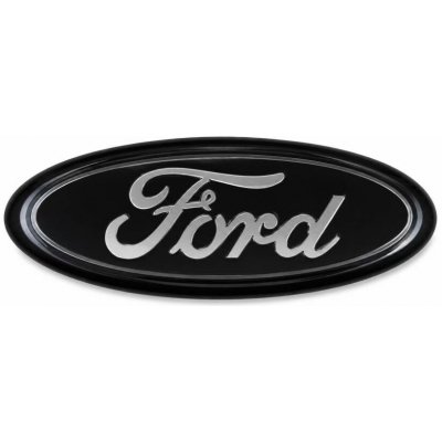 Znak FORD 143 x 60mm přední a zadní znak, logo - černý lesklý | Zboží Auto