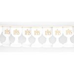 PartyDeco Papírová girlanda První svaté přijímání bílá – Zbozi.Blesk.cz