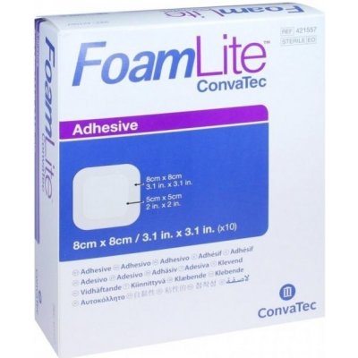 Convatec Foam Lite pěnové krytí se silikonem, 10 ks Rozměr: 15 x 15 cm – Zboží Mobilmania