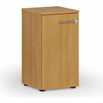 Primo Nízká kancelářská skříň s dveřmi WOOD, 740 x 400 x 420 mm, buk – Zboží Mobilmania