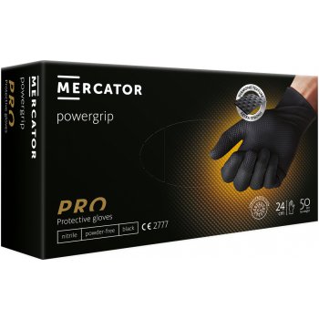 Mercator Medical PowerGrip jednorázové nitrilové černé