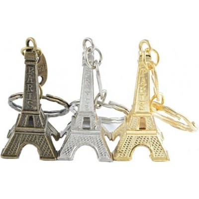 Přívěsek na klíče Eiffelova věž zlatá – Zboží Mobilmania