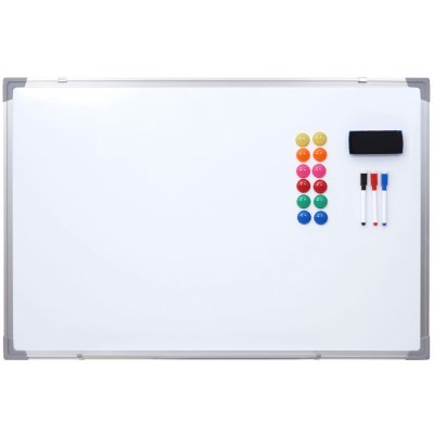 Mendler Tabule HWC-C84, magnetická tabule memo board pin board, včetně příslušenství 90 x 60 cm – Zboží Mobilmania