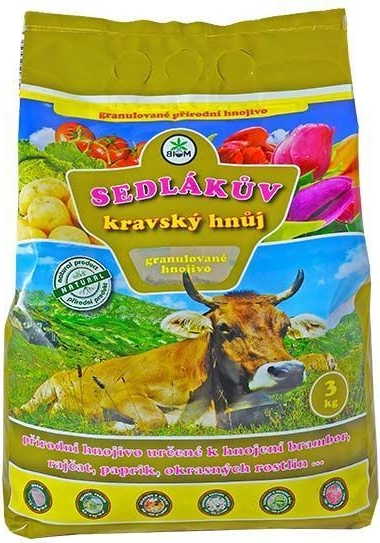 BIOM s.r.o. Sedlákův kravský hnůj 3 kg