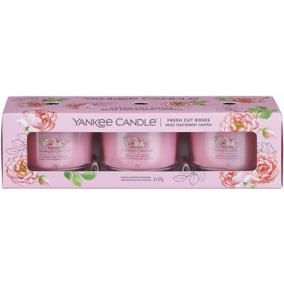 YANKEE CANDLE FRESH CUT ROSES 3x37g – Zbozi.Blesk.cz