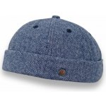 Krumlovanka Zimní vlněná čepice docker cap modrá rybí kost Ba-38150486/212 – Hledejceny.cz