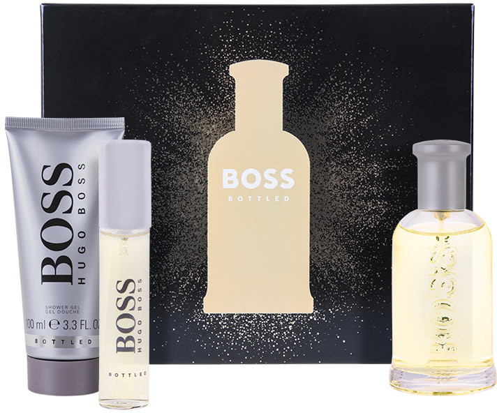 Hugo Boss Boss No. 6 Bottled EDT 100 ml + sprchový gel 100 ml + EDT 10 ml dárková sada