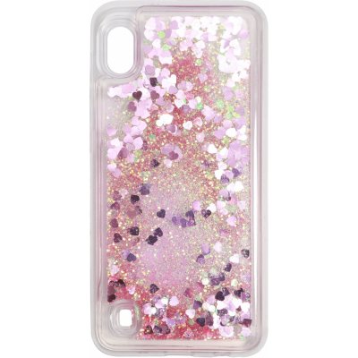 Pouzdro iWill Glitter Liquid Heart Case Samsung Galaxy A10 růžové – Zboží Živě
