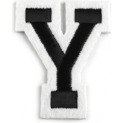 Nažehlovačka písmena Varianta: 25 "Y" černá, Balení: 1 ks – Zboží Dáma