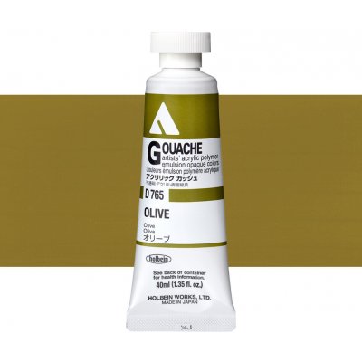 Holbein akrylová kvašová barva olive 40 ml – Zboží Dáma
