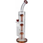Black Leaf® válcový bong 3x Tree perkolátor 39 cm Jantarová – Hledejceny.cz
