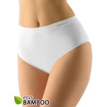 GINA dámské kalhotky klasické bezešvé, jednobarevné Eco Bamboo 01002P černá