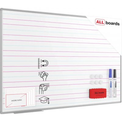 Allboards TE15103L Bílá suchostíratelná tabule 150 × 100 cm – Zboží Živě