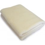 BabičkaOvečková.cz Deka / Přikrývka z ovčí vlny merino jednovrstvá jednostranná přírodní 35x200 – Zbozi.Blesk.cz