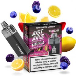 Just Juice OXBAR RRD 550 mAh Černá Berry Burst & Lemonade 1 ks
