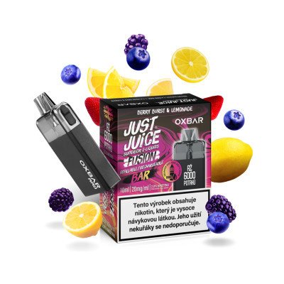 Just Juice OXBAR RRD 550 mAh Černá Berry Burst & Lemonade 1 ks – Hledejceny.cz