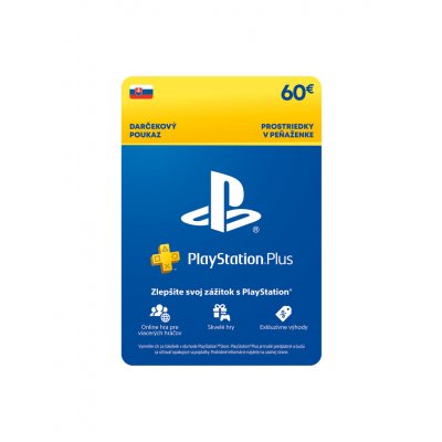 PlayStation Plus Essential Kredit 60 € (12M členství) SK – Hledejceny.cz