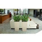 Lamela Květináč Finezja 250 x 250 mm krémový – Zboží Mobilmania