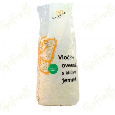 Natural Jihlava Vločky ovesné jemné s klíčky 0,5 kg