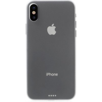 Pouzdro AppleMix Apple iPhone X - ochrana čočky - ultratenké - plastové - bílé – Zboží Živě