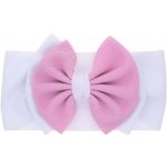 IZMAEL Dětská čelenka Motýlek Bílá Světle Růžová – Zboží Mobilmania