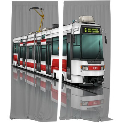 IMPAR Závěsy Tramvaj RT6 (Rozměr : 140x250, Materiál: Interlock) – Hledejceny.cz