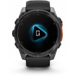 Garmin Fenix 8 AMOLED 51mm Slate Gray Steel/Black 010-02905-00 – Zboží Živě