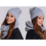 Fashionweek moderni zimní set čepice a šála pletený tunel ZIZI20 světle šedý – Hledejceny.cz