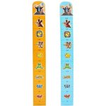 Metr krtek na zeď dřevo 100cm 2 barvy – Zboží Mobilmania