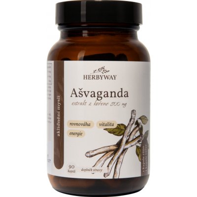 Herbyway Ašvaganda extrakt z kořene 800 mg 90 kapslí – Hledejceny.cz