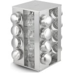 Edenberg Sada kořenek EB-4024 nerez sklo otočný stojan kolečko 17 ks – Sleviste.cz