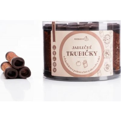 Bioprodukt JT Jablečné trubičky s čokoládovou polevou bez palmového tuku 0,54 kg – Zboží Dáma