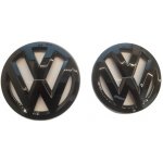 VW GOLF V MK5 (2003-2010) přední a zadní znak, logo (12,8cm a 11,3cm) - černá lesklá – Zbozi.Blesk.cz